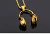 Hiphop moda elegante fones de ouvido pingente para mulheres homens fone de ouvido pingentes colares gargantilha punk colar rock jóias