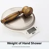 Dual Cross Handles Wall Mount Rainfall Shower Faucet Sets 8quot Brass Shower Head Handheld Shower Antique Brass Finish4913306