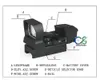 PPT狩猟スコープ赤いドット観光スポットの戦術4レチクル狩猟射撃のための撮影視点CL2-0062