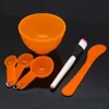 Wholesale- 6 in1 New Women Ladies Makeup Beauty DIY Facial Face Mask Bowl Brush Spoon Stick Tools Set Tools free shipping