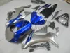 Kit de carenado de carrocería de inyección para Yamaha YZF R1 09 10 11 12 13 14 juego de carenados azul plateado YZFR1 2009-2014 OR12