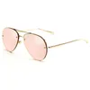 Zomer schattige framless zonnebril vrouwen mannen originele merk HD lens reflecterende coating loverly velless zonnebril vintage snoep kikker eyewear