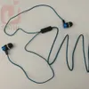 common cheap serpentine Weave braid cable headset earphones headphone earcup direct sales by manufacturers blue green 500ps/lot