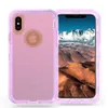 Clear Defender Phone Cases for iPhone X 6 6S 7 8 Plus 5 5S SE Galaxy S8 Plus S7 Edge Note 8 Ragged Armor كامل الجسم غطاء مع حزام كليب