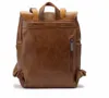 PU Homens Mochilas de Couro Mochilas de Viagens Ao Ar Livre Bolsas de Escola de Marca Mochila Grande Capacidade para Homens Dupla Bolsa De Ombro Trend Saco Masculino