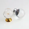 20mm 25mm 30mm 40mm glas pull ladekast knoppen trekt zilver chrome crystal ball dressoir deurgrepen moderne meubels knobs303o