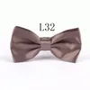 Mode Mäns Kvinnors Polyester Silk Bowtie Solid Färg Metall Buckle Neck Bow Slipsar Högkvalitativa Justerbara Bow Tie Tillval Multi-Styles