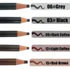 5 färger 1818 Långvarig ögonbryn Penna Vattentät Eye Brow Pen Makeup Tool Mörk / Lätt Kaffe Svart Grå Rödbrun