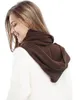 Winter Soft Pullover Knit Infinity Scarf Beanie Hoodie Scarf Long Hooded Scarf Wrap