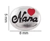 Groothandel 20 stks / partij rood hart nana drijvende medaillon charms fit voor glas Living Memory Medaillon Jewlerys