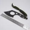 Mini liten multifunktionell camping hand axel hatchet med nylonskede 3cr13 blad utomhusficka knivar chopper överlevnad verktyg edc
