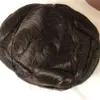 슈퍼 내구성 얇은 피부 남자 toupee, 100 % 천연 인간의 머리카락 시스템 실리콘베이스 헤어 가발 보철 교체 가발