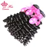 Queen Hair Products Brasilianische jungfräuliche Haarwebart mehr Welle 4pcs Lot Natürliche Farbe Schneller Versand