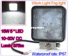 975lm Araba Çalışma Işığı Led Sis Lambası Blub 10 ~ 30 V Su Geçirmez IP67 6500 K Jeep SUV ATV Off-road Kamyon Için 15 W 5LED