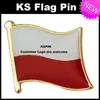 Distintivo 10pcs della bandiera del distintivo della bandiera della Polonia molto Trasporto libero KS-0038