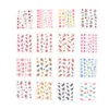 Nail Stickers Wholesale- 50 Sheets/Set 5 6.5cm Mixed Flower Water Transfer Decals Art Tips Decoration Manicure Ongles