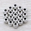 MIC 200PCS Antique silver Zinc Alloy Bali Style Round Spacer Bead 7x6mm DIY Jewelry D18