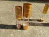 10 pezzi/lotto spedizione gratuita da 15 ml da 30 ml spruzzatore vuoto bottiglia di profumo airless con la lozione remoto contenitori a vuoto in metallo bottiglie