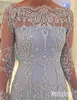 2020 Långa ärmar Formell mamma till bruden klänningar från axelapplikationer Lace Pearls Mother Dress Evening Gowns Plus Size Custo5476561