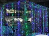 2 * 2M 150LEDS Lichter Leg LED String Lampen Vorhang Fee Weihnachtsgarten Hochzeit Festival Lichteffekt Birne EU UK US AU Plug 110V-250V
