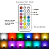10W A19 Uzaktan LED Ampuller RGB + Daylihgt Beyaz 16 Renk Seçimi, E26 Orta Vida Base Değişen Renk Kontrollü