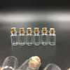 0.5ml 튜브 투명 유리 병 코르크 미니 유리 빈 병 작은 18x10mm(HeightxDia)귀여운 공예 결혼식 소원 병