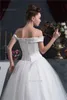 2017 New Ball Gown Wedding Dresses with Satin Organza Appliques Beaded Flowers Cheap Plus Size Bridal Gowns BM53