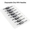 20 x Disposable Tattoo Grips Tube With Needles Assorted 5F Size 34 19mm For Tattoo Gun Needles Ink Cups Grip Kits4599679