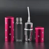 5 ml en aluminium vaporisateur vide bouteille fleur de prunier rechargeable petit parfum vaporisateur atomiseur bouteille en verre