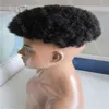 Säljer 6 -tums 1b färg jungfru malaysisk hår kort toupee afro toupee för män 4934754