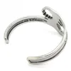 Moda Silver Tone Metals Tools Bangle Bangle Sanflearless Aço Jóias de Jóias de Banda de Designer de Designer BB02209B5045521