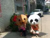 2018 Vente directe d'usine Accessoire Panda Teddy Bear Heads Costume Mascot Cartoon for Lover