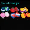 boîtes en gros 3ml Air Tight Inodore Medical Silicone Jar Herb Stash Containers Huile Silcone Container Jars Dab 20pcs / lot