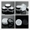 10g Black Clear Cap Polvo suelto compacto con la tapa de rejilla PP Powder Jar Contenedor de embalaje Vacío Powdery Cake Box F2017892