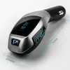 Ny X5 Laddare Trådlös Bluetooth-bilmonteringssats Handsfree MP3-spelare FM-sändare Support TF-kort 20st / lot gratis DHL