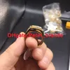 Hoge kwaliteit vierkante diamanten ringen hiphop qunk overdrijven 18K gouden luxe ring roestvrij staal sieraden252L