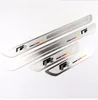 R Style thin stainless steel welcome pedal door sill strip for VW Volkswagen Magotan Bora Sagitar CC Golf Car Accessories200w