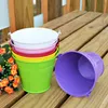 200PCS Metal Wedding Party Shower Present Potted Plants Mini Small Assorted Colored Tin Pails Buckets Bucket Candy Chocolate Box