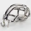 New design 55mm length Stainless Steel Super Small Male Chastity Device 2.1" Short Curve Cock Cage For BDSM