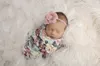 INS Floral Baby sleeping bag Flower Printed Newborn Blanket Flower Printed sleeping sack + Bowknot Headband 2pcs Sets C2171