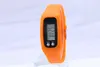 600pcs / lot mix 12Colors mode digital LCD-pedometer Kör steg gångavstånd Calorie Counter Watch Armband LED Pedometer Klockor LT023