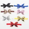 الرضع الطفل الترتر القوس رباطات فتاة المشابك العصابة بنات مقاطع الشعر اكسسوارات الوليد BOWKNOT Hairbands التصوير الدعائم A6883