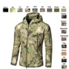 Outdoor Hoody Softshell Jacket Woodland Hunting Shooting Clothing Tactical Camo Coat Combat Clothing Camouflage NO05-201