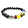 Chakra Armband Vrouwen Lava Healing Balans Kralen Reiki Boeddha Gebed Natuursteen Mannen Armbanden