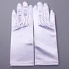 Gants de mariée en satin élégant de haute qualité Nouveau design rouge blanc ivoire longueur du poignet entièrement le doigt complet PA2019553