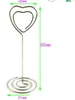 장소 카드 러브 홀더 클립 웨딩 카페 테이블 사진 메모 번호 이름 홀더 클립 베이비 샤워 파티 장식 실버