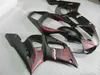 Motorcykel Fairings för Yamaha YZF R6 98 99 00 01 02 Red Flames Black Bodywork Fairing Kit YZFR6 1998-2002 OT39