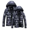 Partihandel-Mens Casual Jacket Vinter Parkas tjockare Outwear Down Coat Hoodies Overcoat Lovers Sweatheart Kläder Storlek Kläder 2016