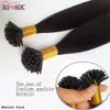 I Tip Human Hair Natural Black Color 20 22Inch Malaysian Straight Keratin Hair Extensions 100g Hair For 1753643