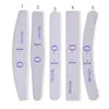 100PCS Nail Files Slipning 100/180 Curve Banan för Nail Art Tips Buffert Nail File Manicure Tools 5 stilar Slumpmässiga